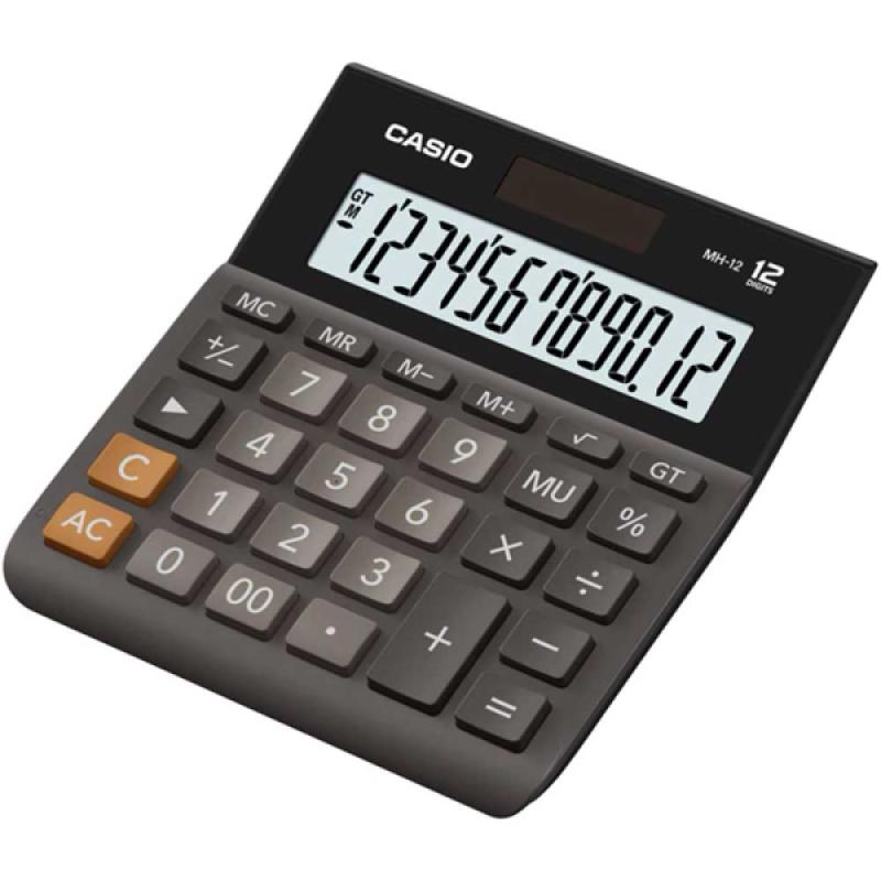 Casio Hesap Makinesi Mini Masaüstü Tipi MH-12 12 Hane