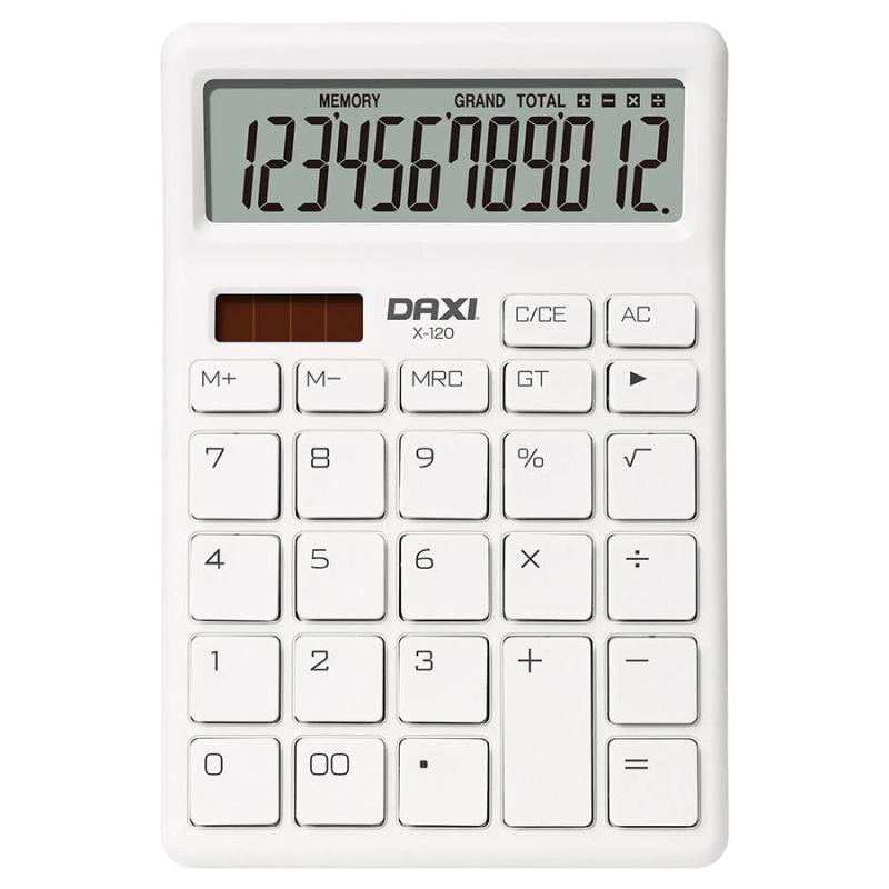 Daxi X-120B Masaüstü Hesap Makinesi 12 Haneli Beyaz