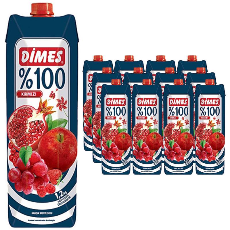 Dimes %100 Karışık 1 Lt 12'Li