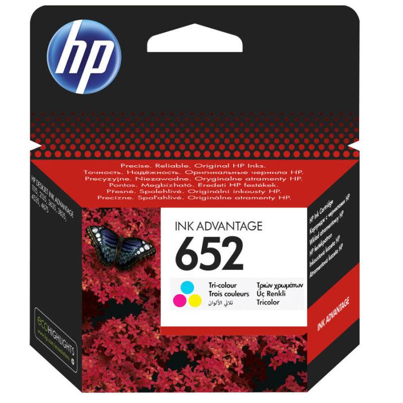 HP 652 Renkli Kartuş F6V24AE