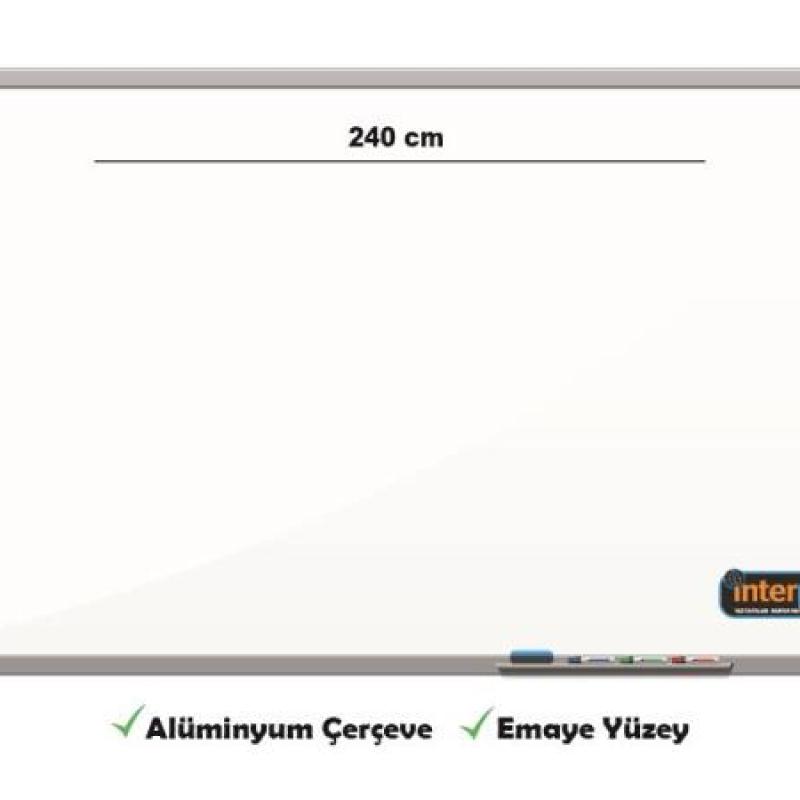 İnter Duvara Monte Yazı Tahtası Emaye Yüzey 120x240 Cm INT-686