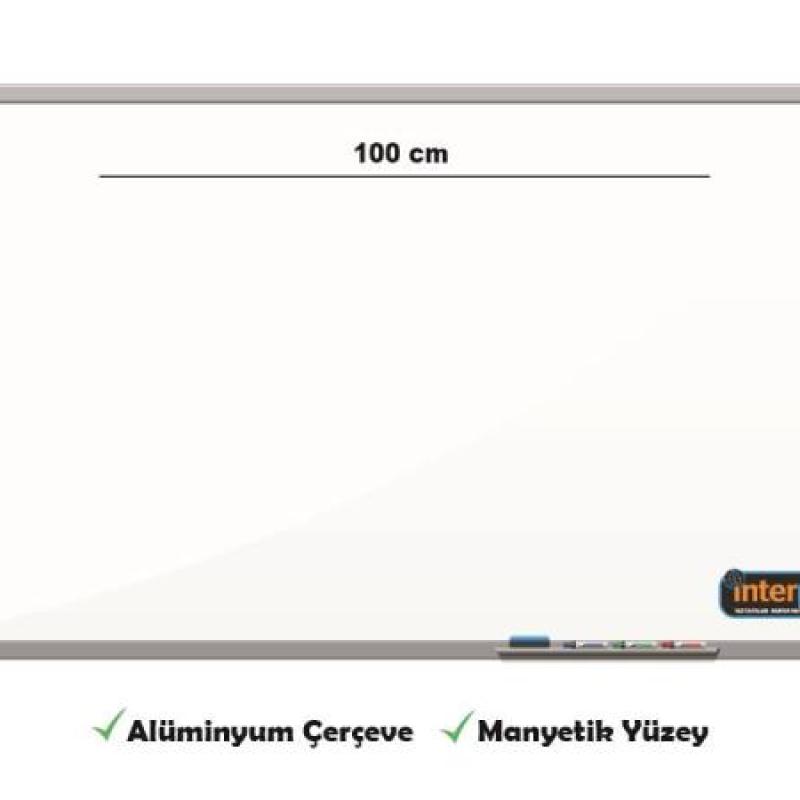 İnter Duvara Monte Yazı Tahtası Manyetik Yüzey 70x100 Cm INT-601-1