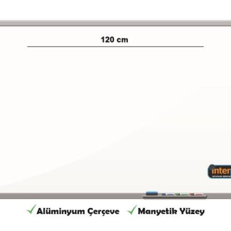 İnter Duvara Monte Yazı Tahtası Manyetik Yüzey 90x120 Cm INT-602