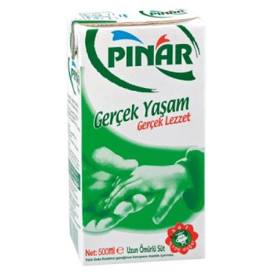 Pınar Tam Yağlı Süt 1/2 500 Ml 12 Li