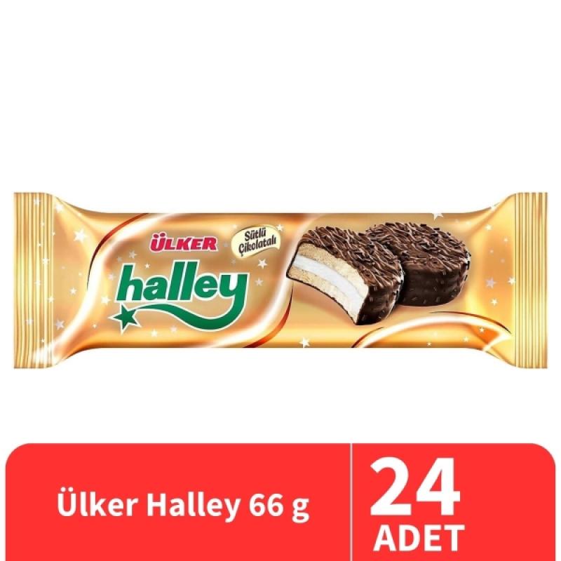 Ülker Halley Mini Granüllü Bisküvi 66 Gr 24 Adet
