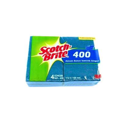 3M Scotch Brite SB 400 Hassas Sünger Mavi 4 Lü