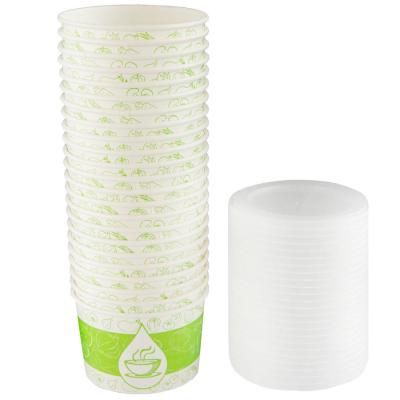 Asorty Karton Çorba Kasesi 500 Parça Kapaklı 16oz 400cc 