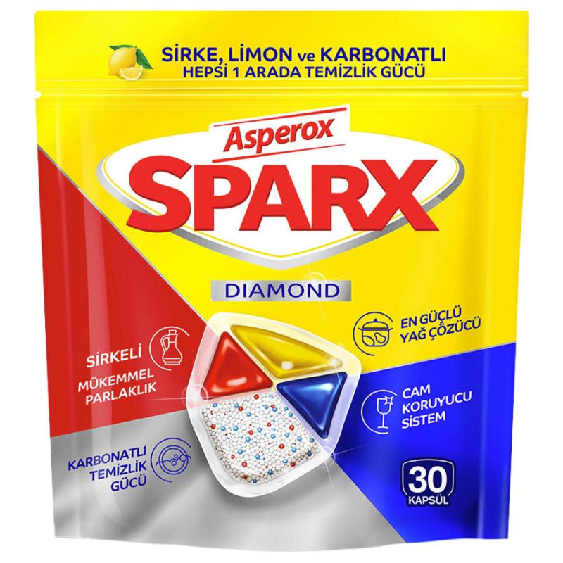 Asperox Sparx Hepsi Bir Arada  Bulaşık Makinesi 30'lu Tablet