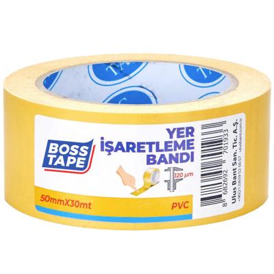 Boss Tape Yer İşaretleme İkaz Bandı 50 mm x 33 m Sarı