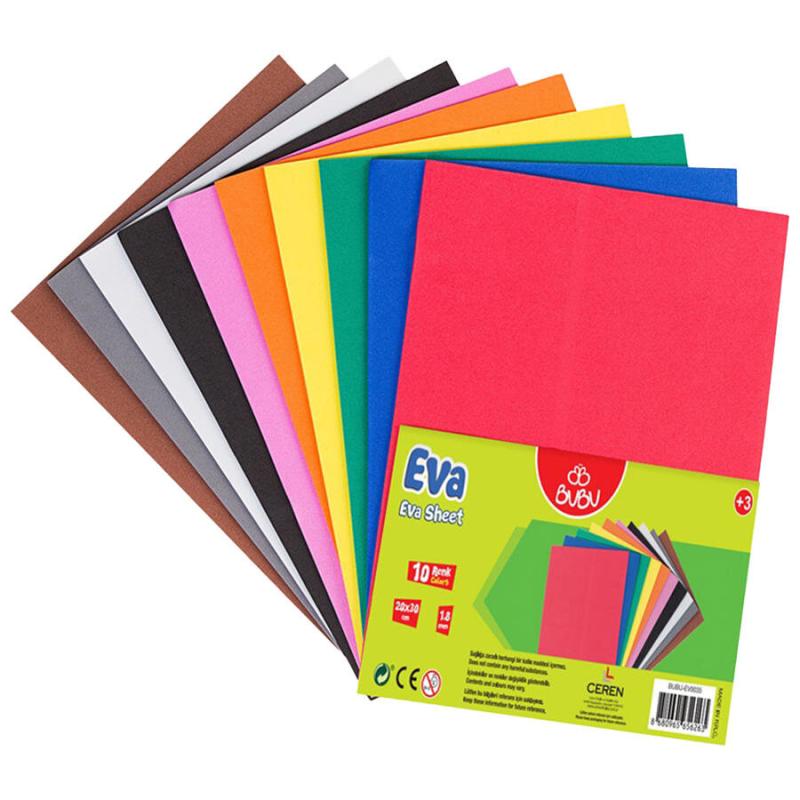 BuBu Eva 20 cm x 30 cm 10 Renk