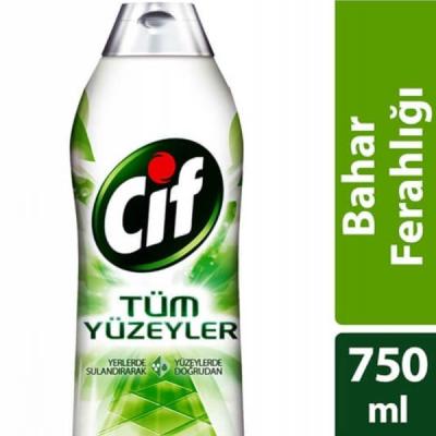 Cif Tüm Yüzeyler İçin Jel Temizleyici Bahar Ferahlığı 750 Ml