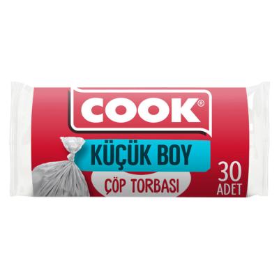 Cook Çöp Torbası Küçük Boy 40 cm x 47 cm Beyaz 30'lu Paket