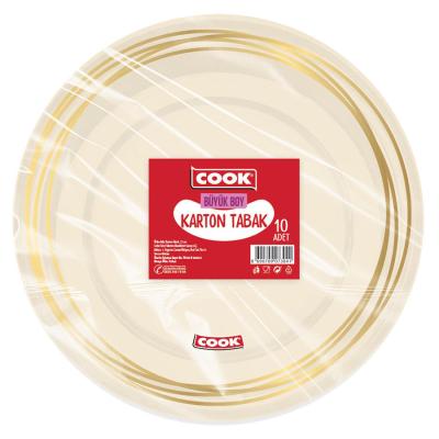 Cook Karton Tabak Büyük 10'lu
