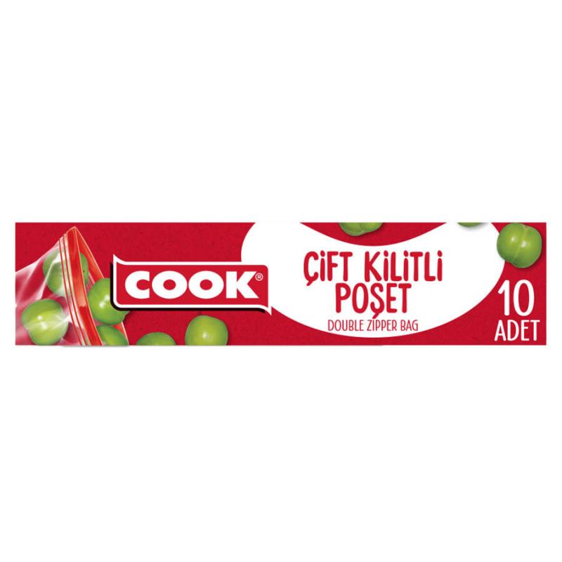 Cook Kilitli Buzdolabı Poşeti 19 x 25 cm 10'lu Paket