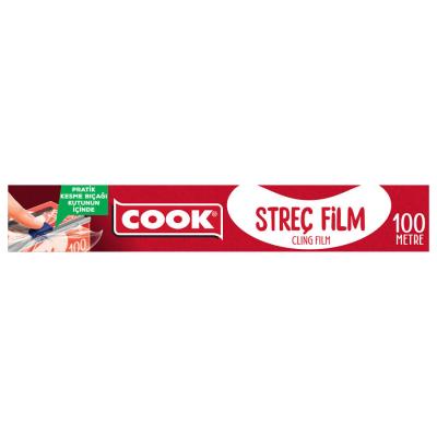 Cook Strech Film 30Cm 100Mt Kayar Biçak Hediyeli