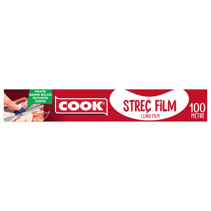 Cook Strech Film 30Cm 100Mt Kayar Biçak Hediyeli