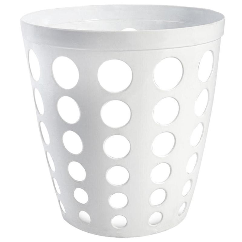 Dayco 0122W Delikli Çöp Kovası Beyaz 12 lt