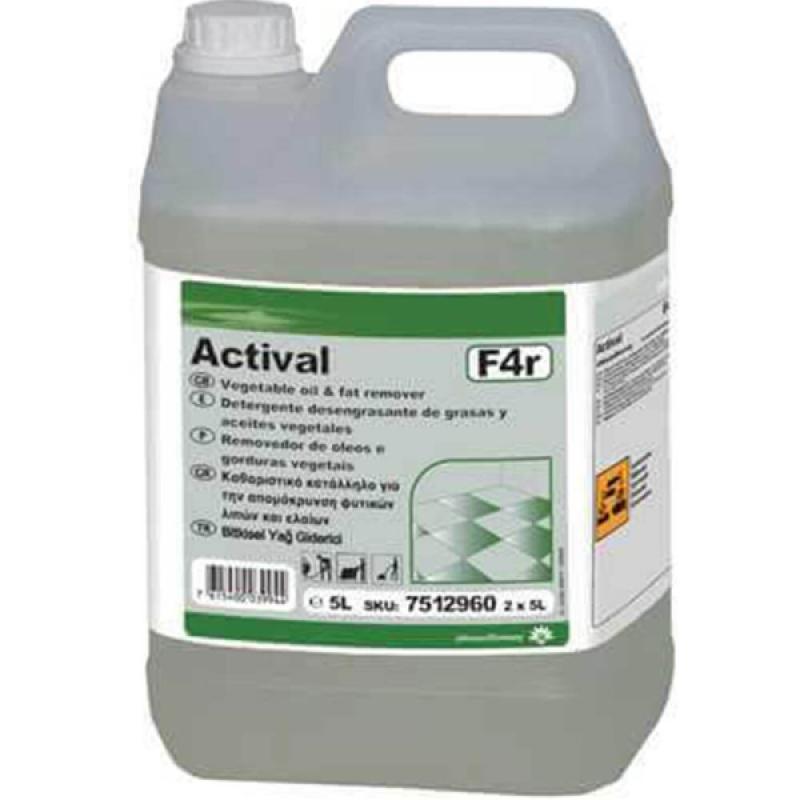 Diversey Taski Actival F4r Ağır Kirler İçin Alkali Kir ve Yağ Çözücü 5 Lt