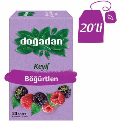 Doğadan Böğürtlenli Karışık Bitki Çayı 20 Li