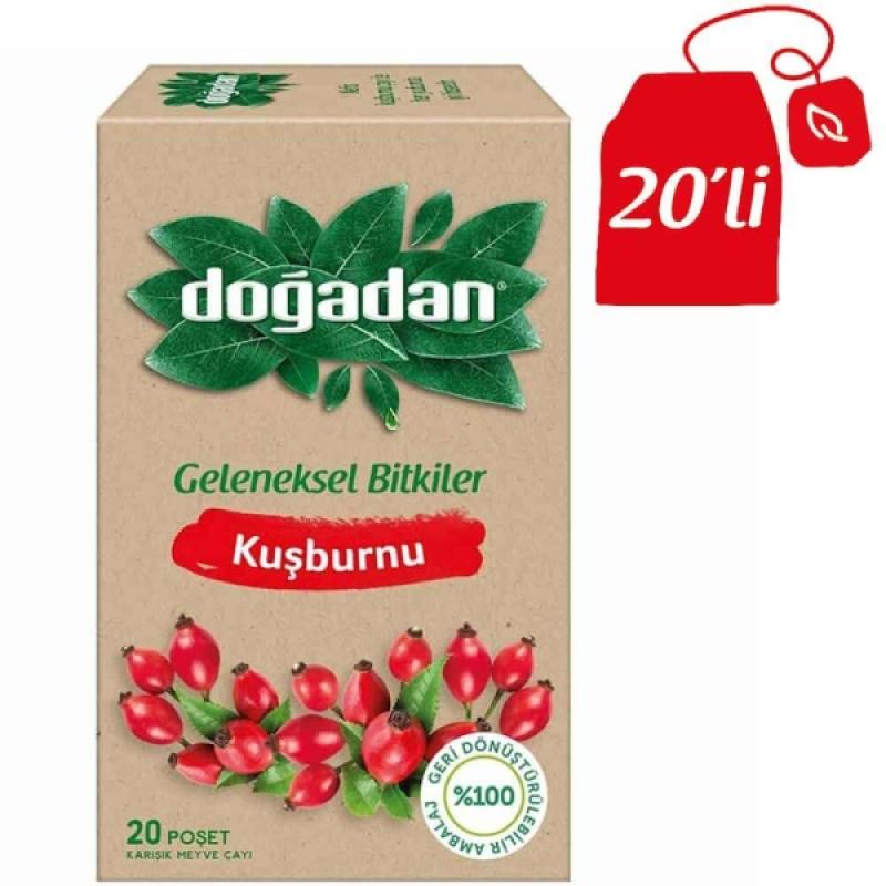 Doğadan Kuşburnu Çayı 20 Li