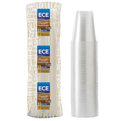 Ece Plastik 180 Cc Şeffaf Otomat Bardak 3 Gr 50'li