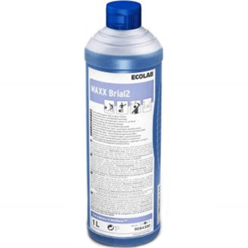 Ecolab Maxx Brial 2 Islatma Gücü Yüksek Cam ve Yüzey Temizleyici 1 Lt