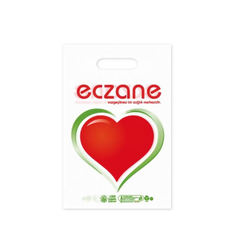 Eczane Baskılı Poşet 0 Numara 20 cm x 30 cm 100'lü Paket