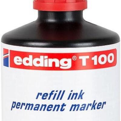 Edding T-100 Mürekkep Kırmızı 100 Ml