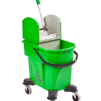 Ermop Tek Bölmeli Presli Temizlik Kovası Pls. 20 Litre Yeşil