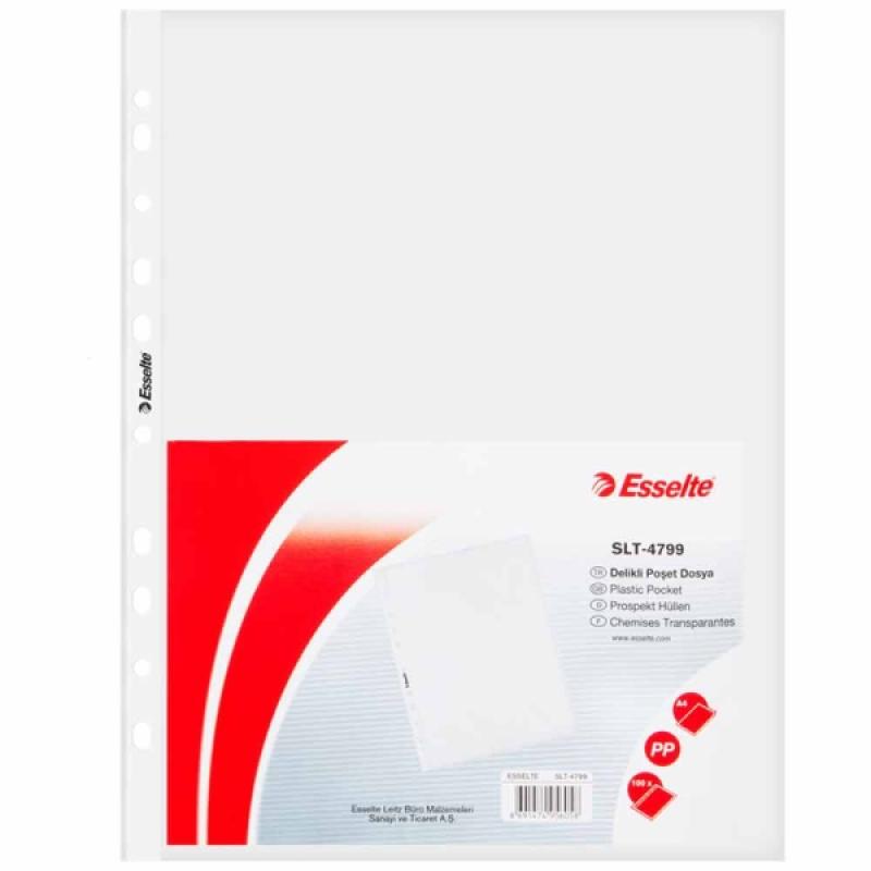 Esselte Poşet Dosya A4 11 Delikli 100 Lü 4799