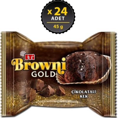 Eti Browni Gold Çikolata Soslu Kek 45 Gr 24 Adet