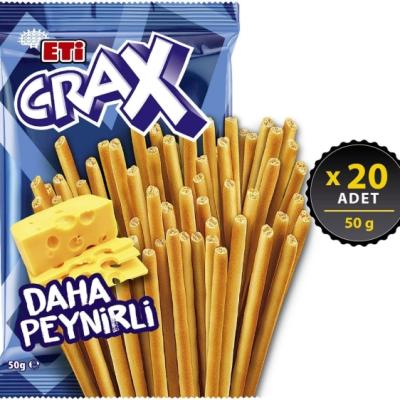 Eti Crax Peynirli Çubuk Kraker 50 Gr 20 Adet