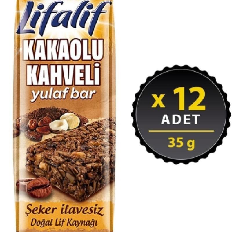 Eti Lifalif Kakaolu Kahveli Yulaf Bar 35 Gr 12 Adet