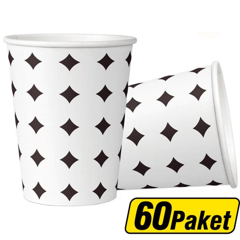 Euro Vending Karton Bardak Yıldız Desenli 7 Oz 50'li x 60 Paket