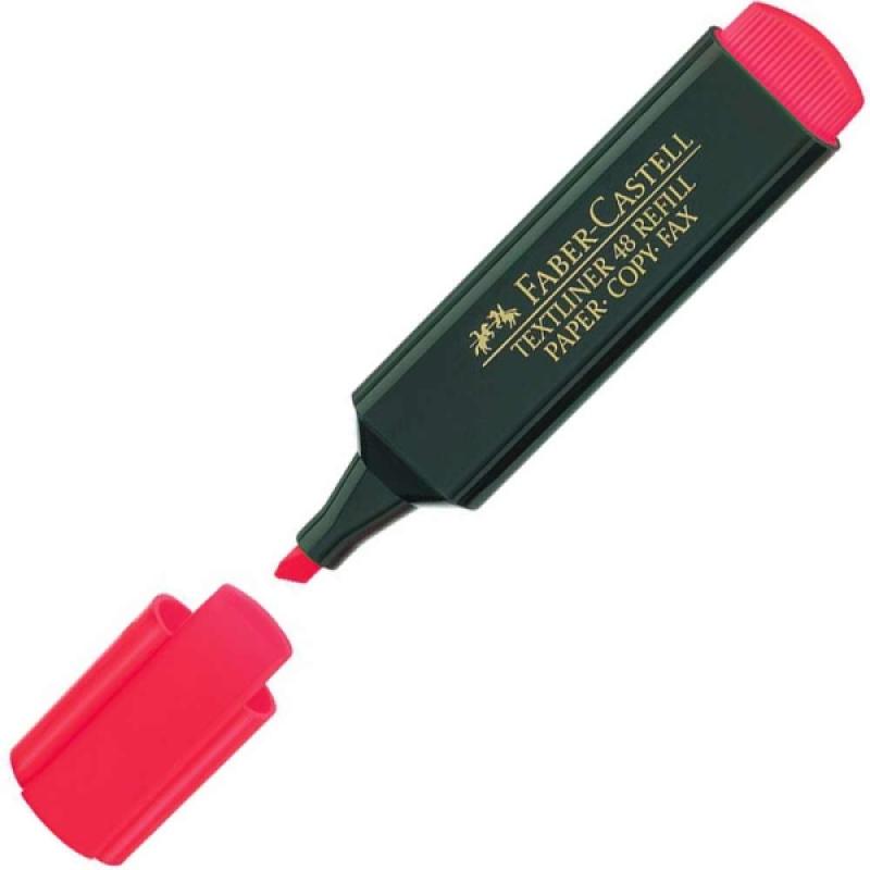 Faber Castell Fosforlu Kalem Kırmızı 1548