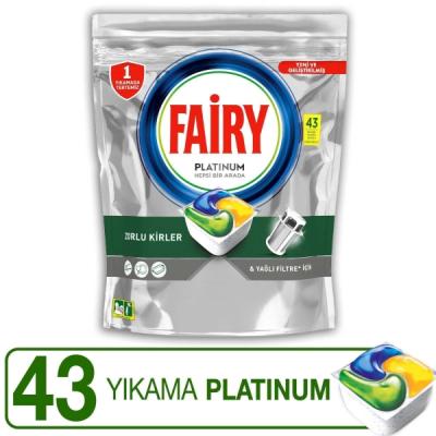 Fairy Platinium Bulaşık Makinesi Deterjanı 43 Lü