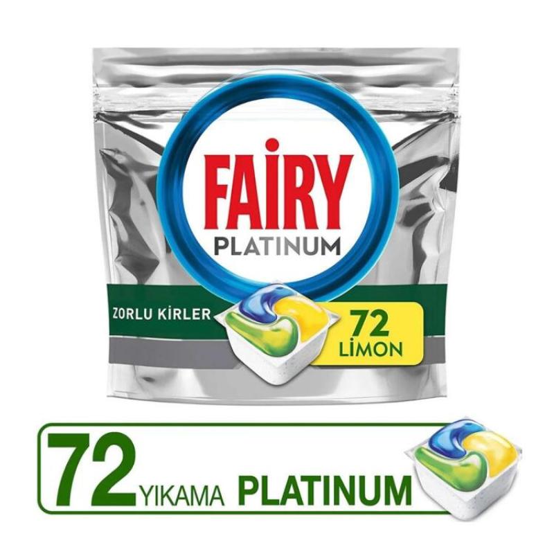 Fairy Platinum Bulaşık Makinesi Deterjanı 72 Li