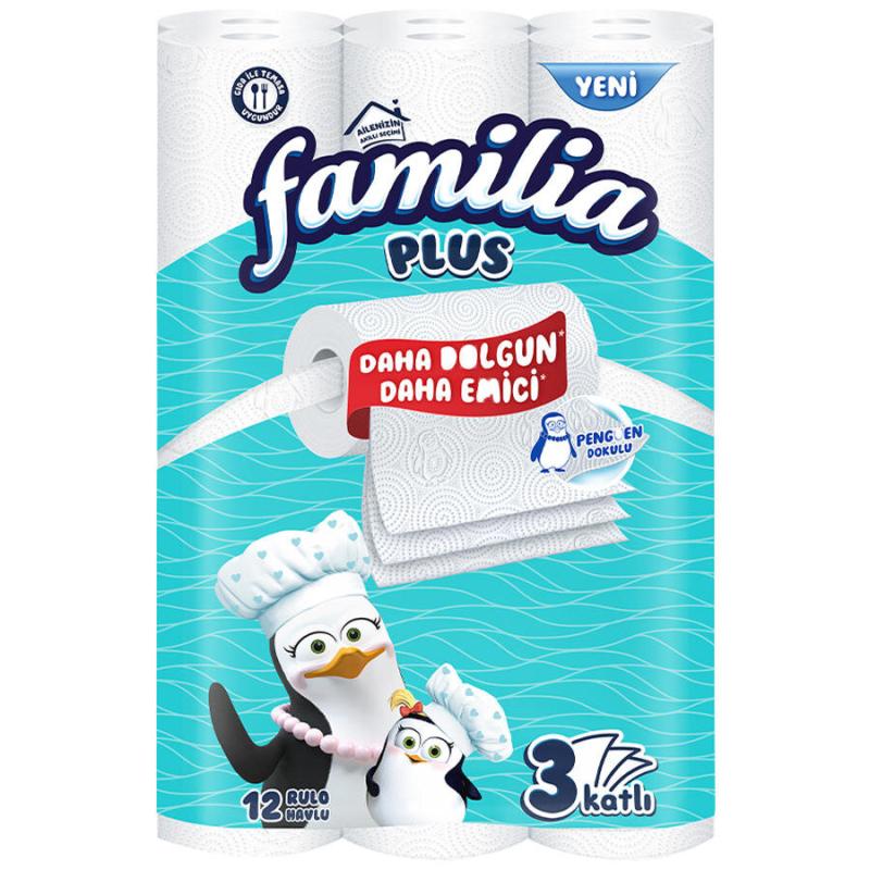 Familia Plus Kağıt Havlu 3 Katlı 12'li