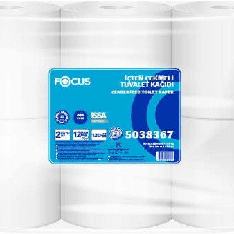 Focus Extra İçten Çekmeli Tuvalet Kağıdı 12 Li 120 Mt