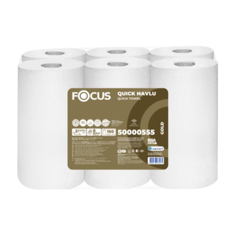 Focus Gold Sensörlü Makine Havlusu 6 Lı 150 Mt