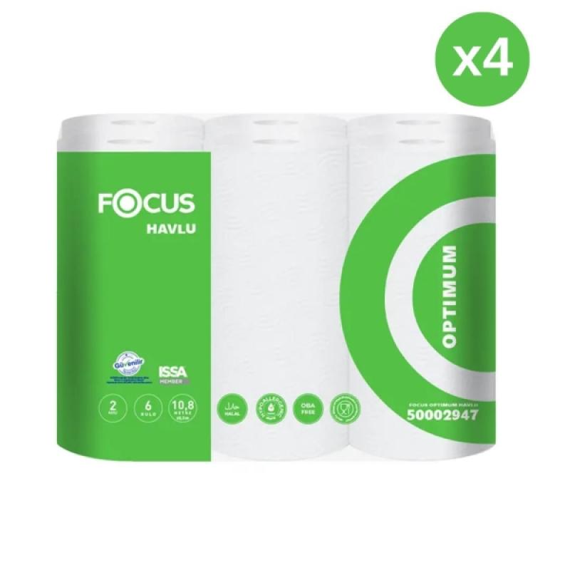 Focus Optimum Rulo Havlu Kağıt 90 Yaprak 24 Lü (6x4)