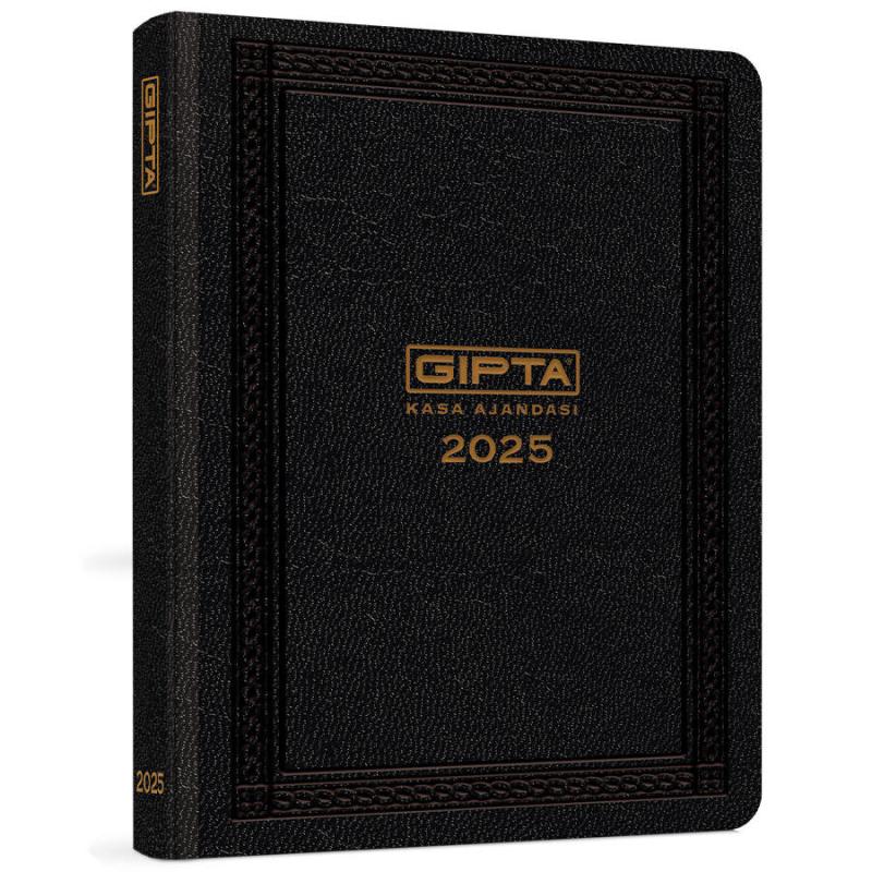 Gıpta 2025 Kasa Ajandası 17 cm x 33 cm Siyah