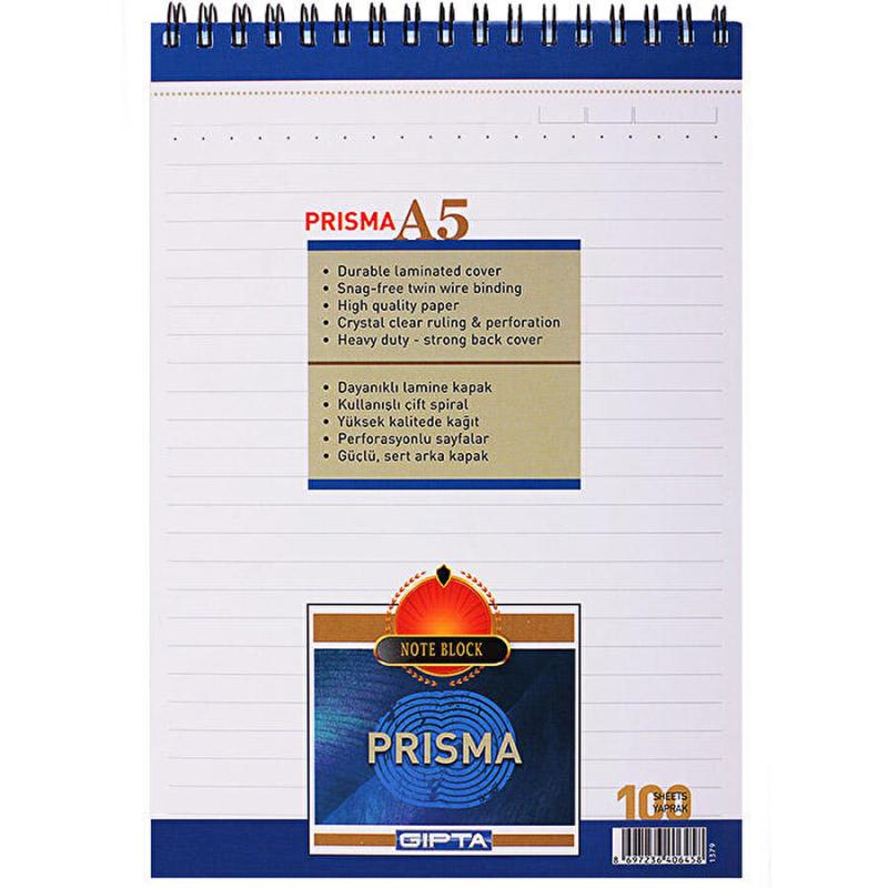 Gıpta Prisma Bloknot Çizgili A5 100 Yaprak