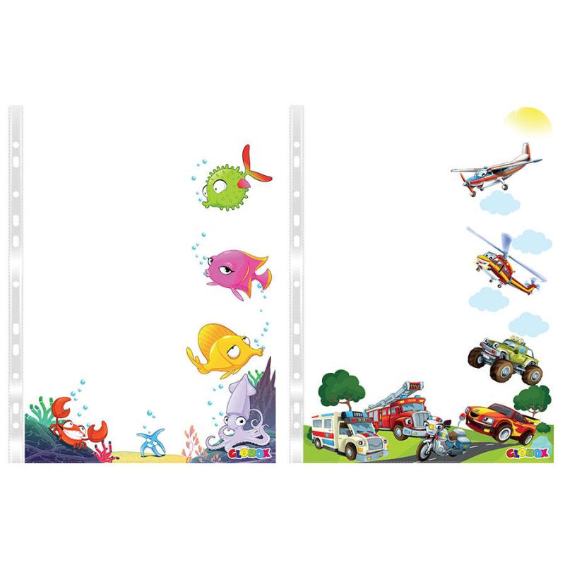 Globox 2933 Baskılı Poşet Dosya 10'lu