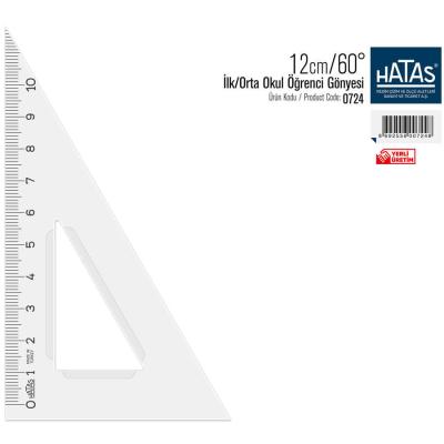 Hatas 724 30/60 Derece Gönye 12 cm