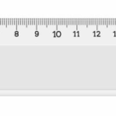 Hatas Mercekli Geniş Büro Cetveli Plastik 20 Cm
