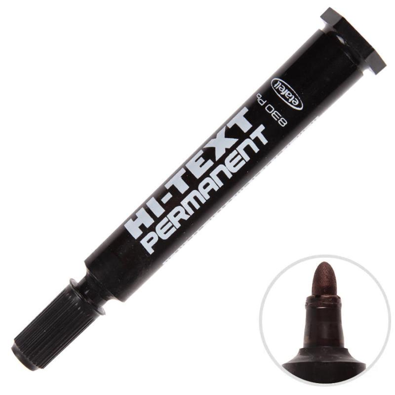 Hi-Text PB 830 Marker Kalem Yuvarlak Uç Siyah