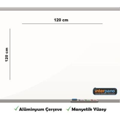 İnter Duvara Monte Yazı Tahtası Manyetik Yüzey 120x120 Cm INT-603