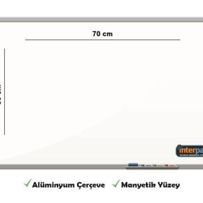 İnter Duvara Monte Yazı Tahtası Manyetik Yüzey 50x70 Cm INT-600-1