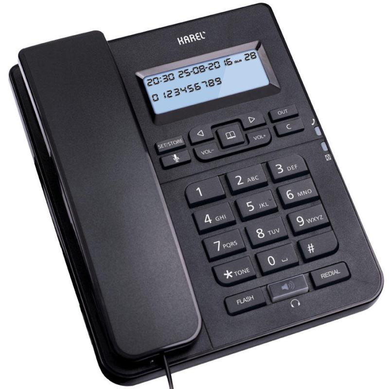 Karel TM145 Ekranlı Kablolu Telefon Siyah